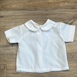 Elegant White Kids Button Down Shirt